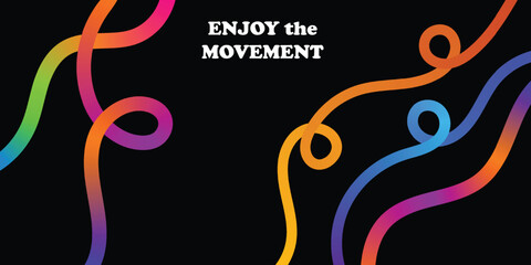 Obraz premium Abstract colorful line art background design.Color Gradient Lines Abstract Pattern. 3D Waves Shape Elements on White Background, Background with Wave Rainbow Ribbons.