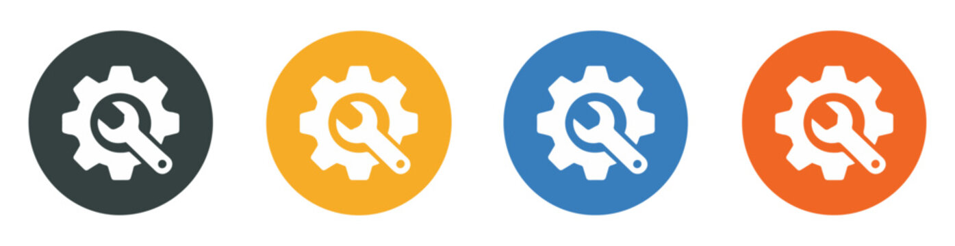 wrench cog wheel tool icon