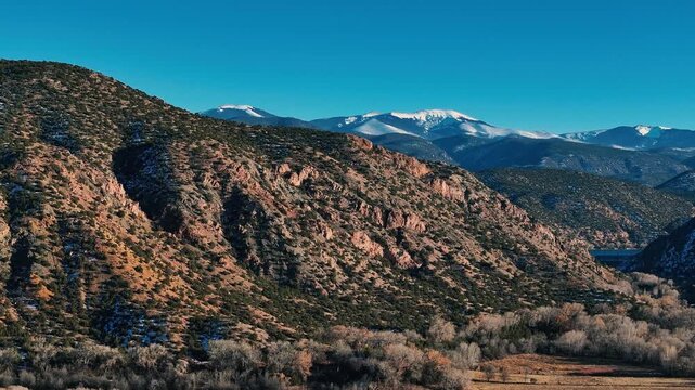 Sangre De Cristo Mountains from Chimayo New Mexico