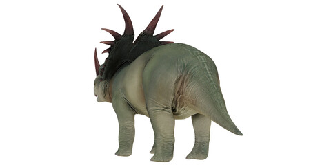 Dinosaur model, Stegosaurus with distinctive back plates. © Ilie