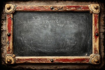 Rustic Wood Chalkboard Frame