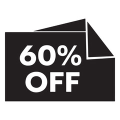 Sixty Percent Off Sale Banner For Big Discount Promotions