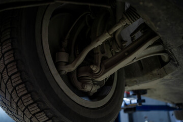 Fototapeta premium Car Front Suspension