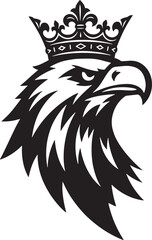 Obraz premium Eagle Head with Crown