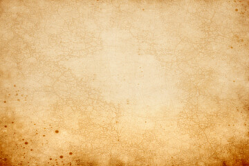 Old stained paper texture with cracked surface and warm retro tone