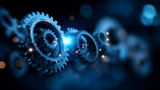 System integration concept visualization technical connectivity unified platform coordinated workflow seamless technology fusion operational harmony with copy space