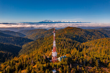 Przehyba szczyt g&oacute;rski w zachodniej części Pasma Radziejowej w Beskidzie Sądeckim. 