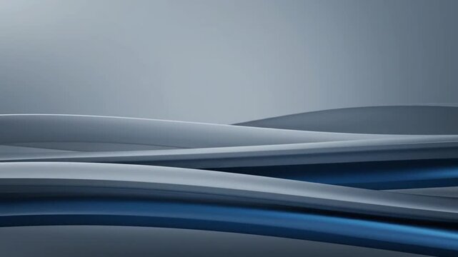 Abstract Blue Waves Motion Background.