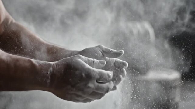 Hand Chalk Cloud: Preparing for Strength and Grip