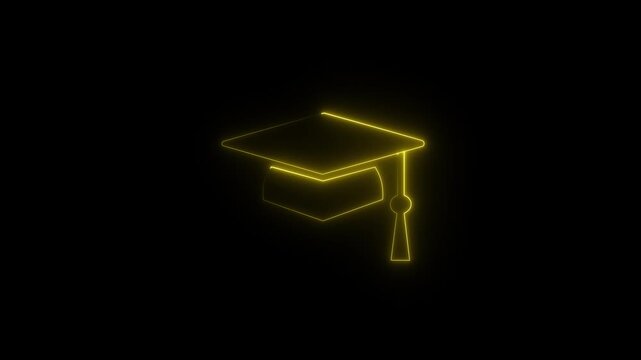 Graduation cap icon. line and glyph version, student hat outline and filled vector sign. Academic cap linear and full pictogram. Education symbol, logo illustration, modern education icon set