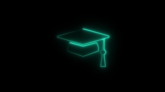 Graduation cap icon. line and glyph version, student hat outline and filled vector sign. Academic cap linear and full pictogram. Education symbol, logo illustration, modern education icon set