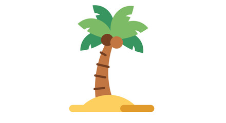 palm tree isolated on white