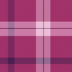 King seamless background vector, flowing texture fabric textile. Peach tartan pattern check plaid in pink and light colors.