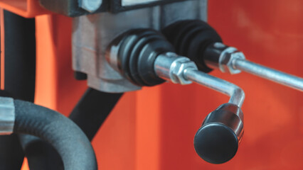 Industrial hydraulic drive control handles, high-pressure rubber tubes, connectors, control levers,...