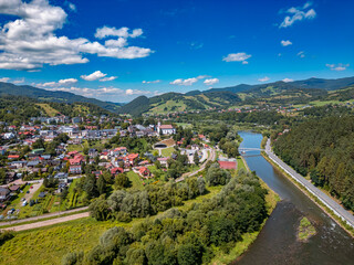 Piwniczna Zdr&oacute;j z lotu ptaka