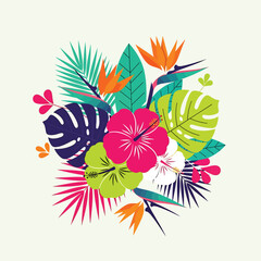 Vibrant Tropical Floral Arrangement