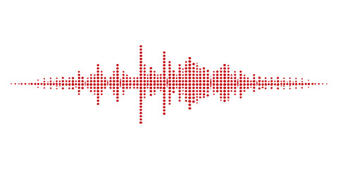 Fototapeta premium A digital medical EKG monitor displays a blue heart beat wave graph as a rhythmic cardiogram line, blending modern technology and health illustration into a sleek vector design