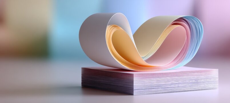 sticky note infinity loop representing office teamwork and continuity