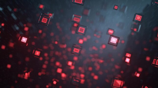 Notification badges bursting into frame with dominant red alert icons, creating a dynamic digital overload scene symbolizing urgency, social media pressure, and constant online activity.
