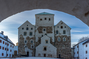 Medieval Turku Castle Inner Courtyard, Finland