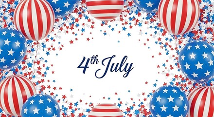 Obraz premium President's day and 4th of july patriotic sale