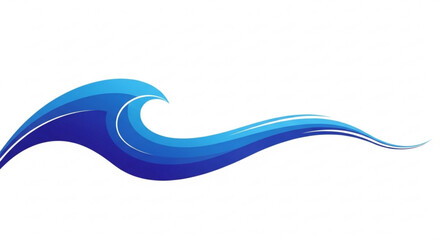 Clean Blue Gradient Curves for Office and Tech Branding