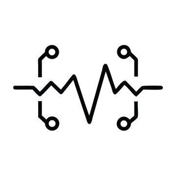 heart beat on ecg vector. heartbeat line icon. vector illustration PNG Formet. Neon glowing blue heartbeat line on transparent background. Modern clean medical symbol isolated on transparent