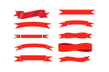 Red color ribbon