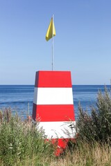 Lifeguard tower on a beach in Denmark