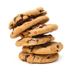 Sweet cookies isolated on a white background