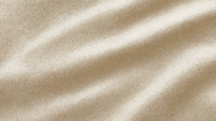 Fototapeta premium Soft beige fabric with smooth texture and gentle waves showing light reflection in a warm setting