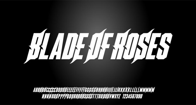 Modern Bold Heavy Font. Typography urban style alphabet fonts for fashion, sport, technology, digital, movie, logo design, vector illustration, uppercase