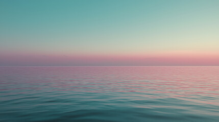 Fototapeta premium A tranquil ocean view conveying calmness, balance, and infinite space.