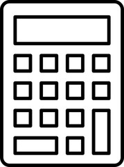 Calculator icon symbolizing accounting calculations budgeting financial planning numerical analysis and business finance tasks.