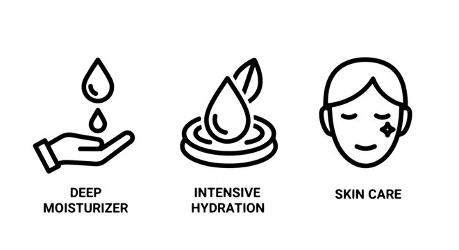 Deep Moisturizer and Intensive Hydration Skincare for a Healthy and Radiant Face with Natural Extracts