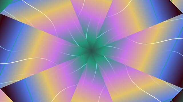 Launching Colorful Light Motion Across Abstract Pattern