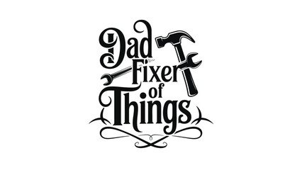 A humorous logo for a handy father or DIY enthusiast