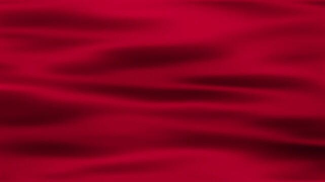 Luxury Red Satin Fabric Motion Background &ndash; Elegant Flowing Silk Texture Loop Animation, cosmetics and fashion beauty blank social media design element