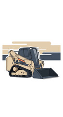 Compact Crawler Loader Ready For Construction Site Work