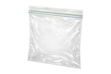 Obraz premium Transparent plastic zipper bag with seal mock up
