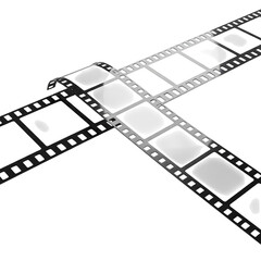 Film strip icon isolated on transparent background