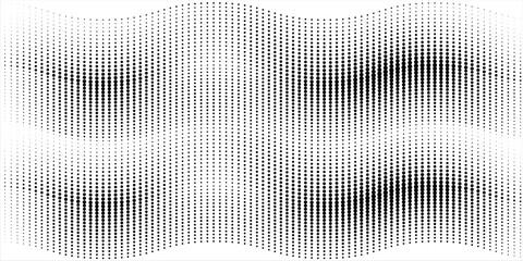 Dotted gradient halftone background. Horizontal seamless dots pattern in pop art style. modern