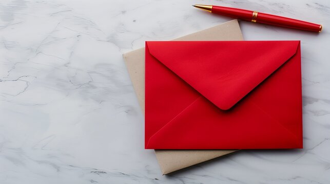 Romantic note on stylish desk, Personalized valentines note arranged on refined work surface