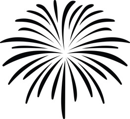 black firework vector