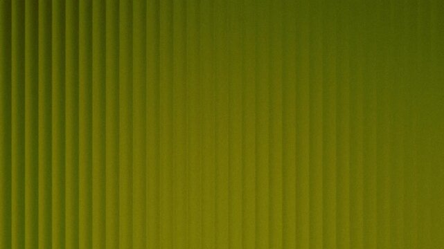 Fractal glass gradient in olive green, grass green, black, and swamp color. Striped background in natural shades of green. Corrugated, ribbed vertical lines pattern. Smooth flow. Rough, grainy texture
