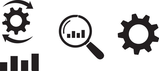 Business and finance icon set collection vector for ui documents websites. Business Growth Icons. Outline icon set of small business
