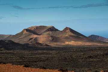 Volcanic landscape in Timanfaya Natural Parl, Lanzarote. © irena iris szewczyk