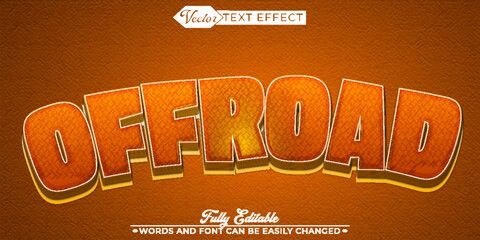   Offroad Adventure Vehicle Vector Fully Editable Smart Object Text Effect © Anka Design