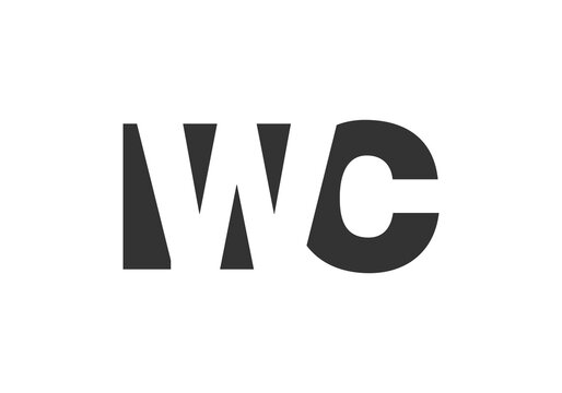 IWC logo design. Initial letter I W C bold font style for tech startups, consulting, corporate branding. Creative company name, headlines typography identity, trendy logotype.