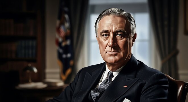 Classic presidential photography served as an inspiration for Franklin D. Roosevelt